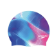 Speedo Swimming Printed Silicone Cap - Blue/Purple